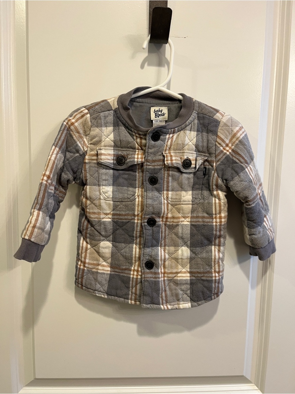 Carter’s Baby B’Gosh 18 Month Soft Quilted Plaid Jacket Boys